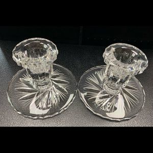 Bohemian Crystal Candle Holders